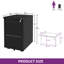 39 cm W 2 -Drawer - Drawer Wheels / Casters included Mobile Steel Filing Cabinet-863247965