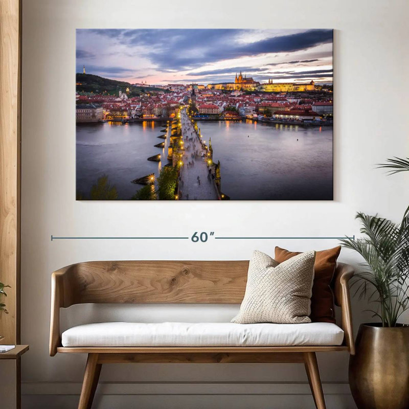 Lilie Charles Bridge To Prague, 34" H x 51" W