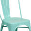 Chaise d'appoint empilable en métal Lily-1652496486