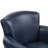 Opal Wingback Genuine Leather Swivel Chair With Solid Wood Base, Rolled Arm Accent Chair-150645434