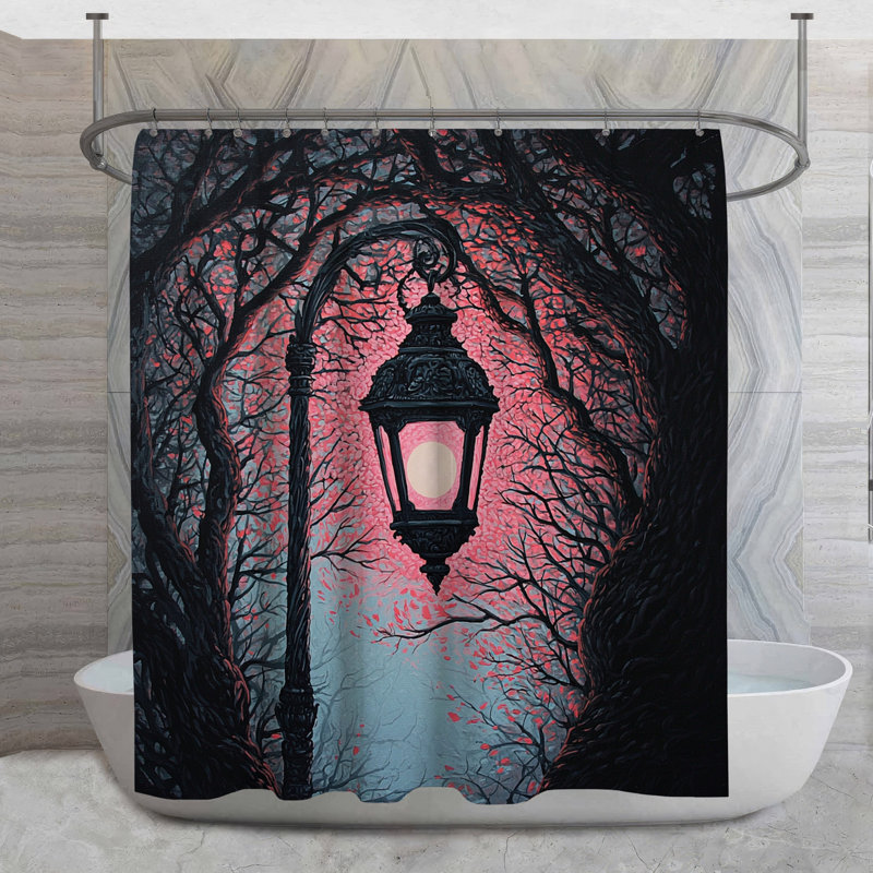Rideau de douche Street Lamp, H 84 po x l 70 po