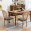 Ensemble de 2 chaises de salle à manger à dossier en rotin de style français et chaises d'appoint-238523500