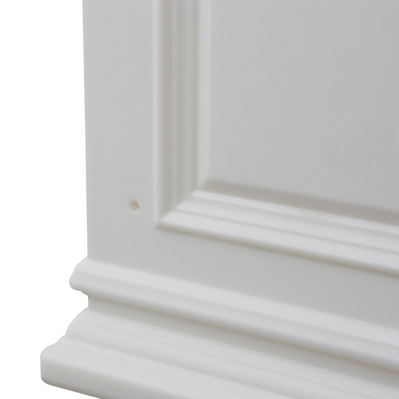 Strafford Tall Cube Self Watering Planter, White