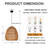 Braylen - Light Rattan Chandelier Dimmable