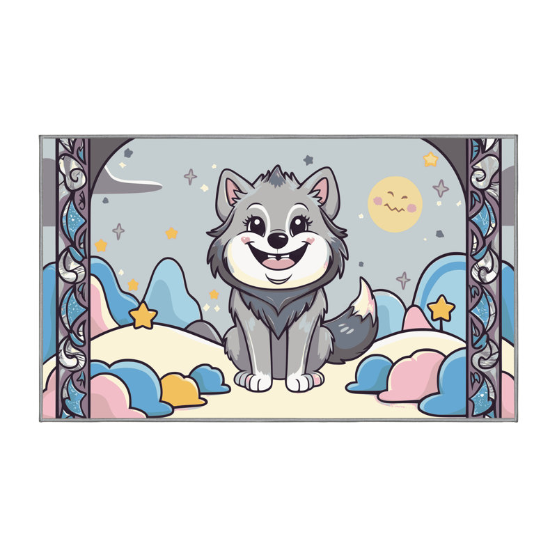 Tapis de Noël lavable The Holiday Aisle®, Rectangle 4pi x 6 pi