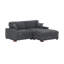 Canapé modulaire 3 pièces avec repose-pieds-991118649