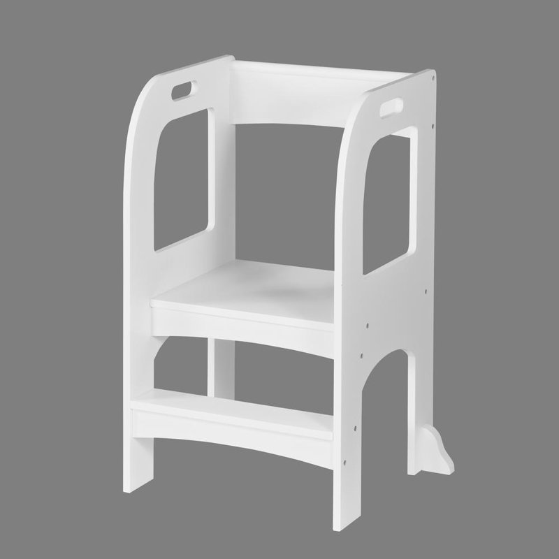 Tour pour enfant debout, marchepieds, marchepied pour tout-petit, Blanc
