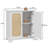 Sideboard Buffet Cabinet (White)