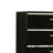 Sutton 35 in. Black/Chrome Chest