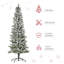 Arbre de Noël artificiel pin enneigé-1480500832