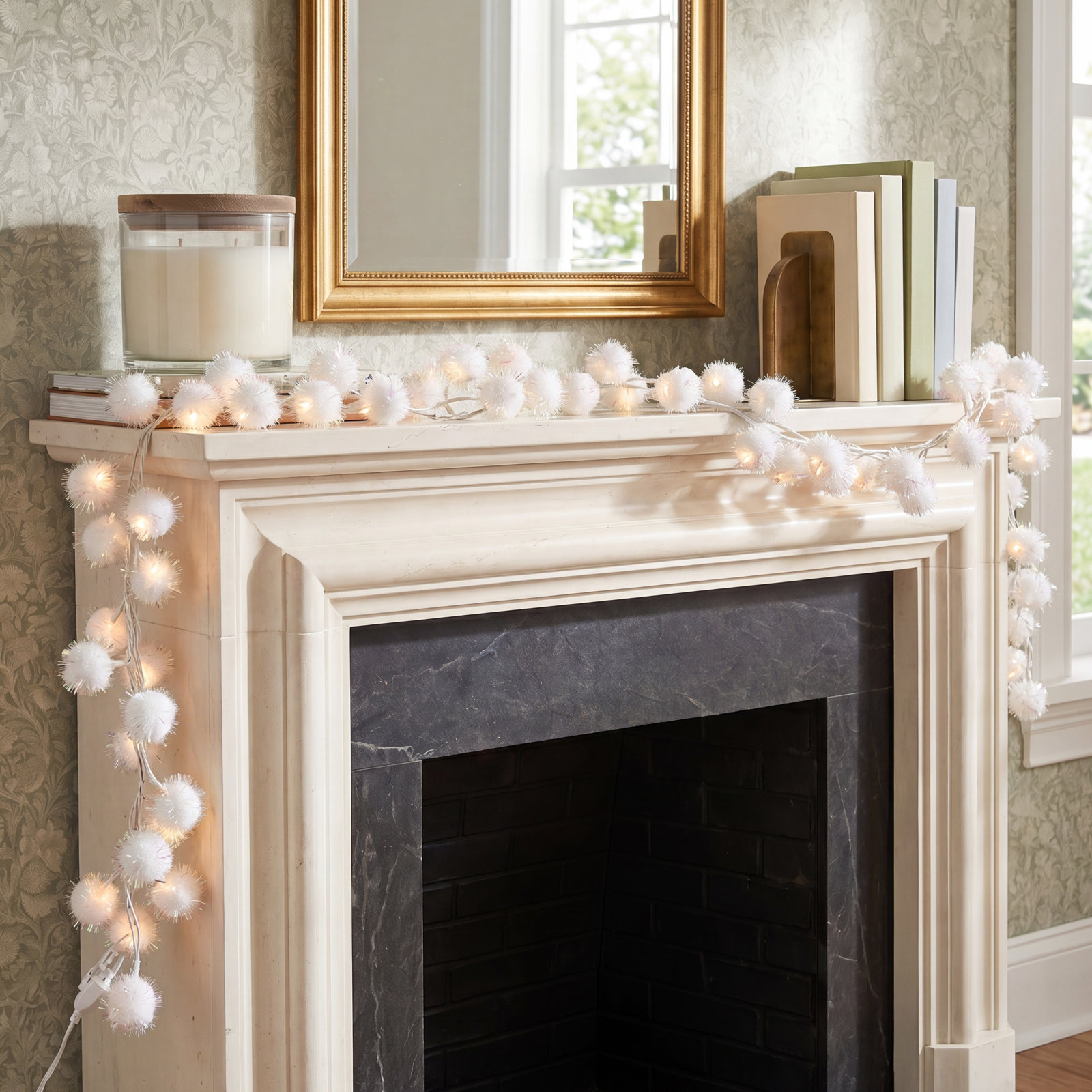 72'' in. Lighted Faux Garland