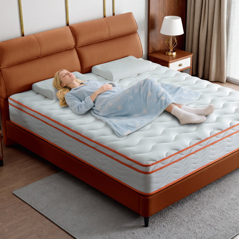 King Euro Top Hybrid Mattress in a Box - 10 Inch Medium Firm Memory Foam & Pocket Springs, CertiPUR-US, Fiberglass Free, 10"