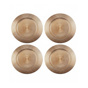 Ensemble de 4 assiettes plates Estelle Estelle