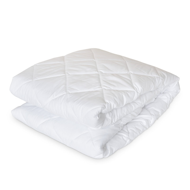 Twin XL White Waterproof Down Alternative Mattress Pad