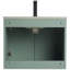 Meuble-lavabo moderne avec portes circulaires cannelées de 24 po de largeur Pell Pixell-460168129