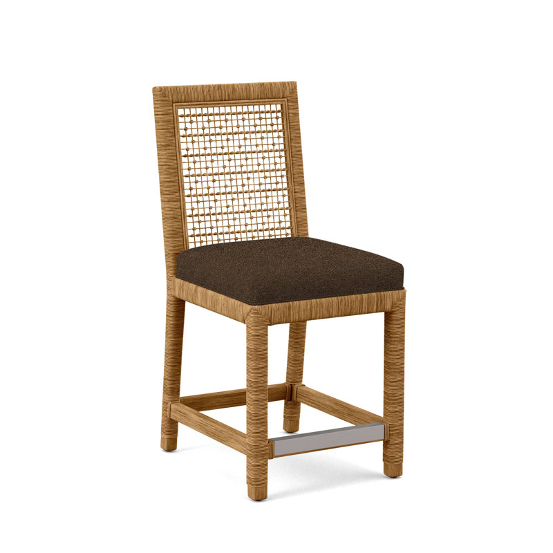 Tabouret de comptoir 24 po Scotia Glinda, Miel, Chocolat Elite; 0321-72