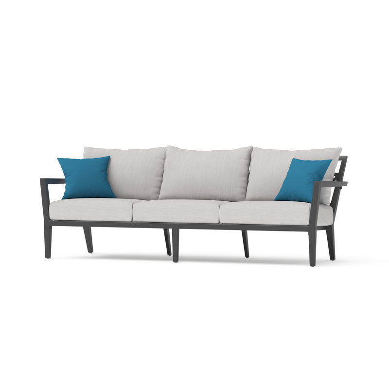 Canapé d'extérieur Calliann de 88 po de largeur avec housses de coussin Sunbrella