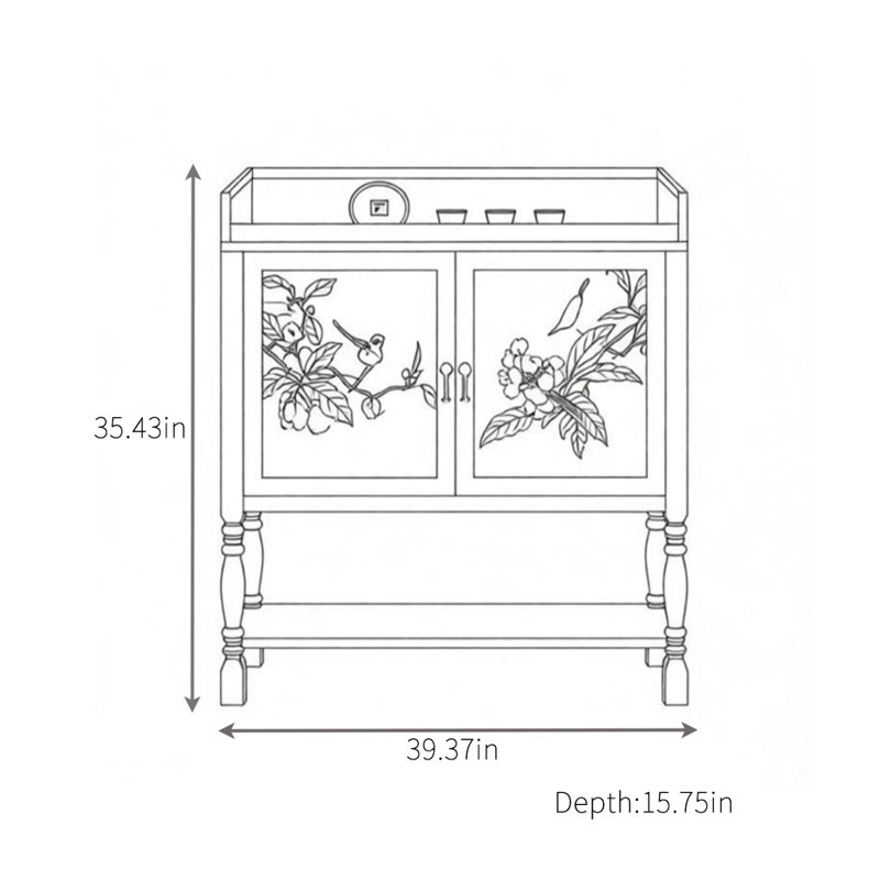 Buffet multifonctionnel et pratique, Noyer