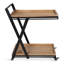 Chariot-bar pliable en métal Ironton Farmhouse