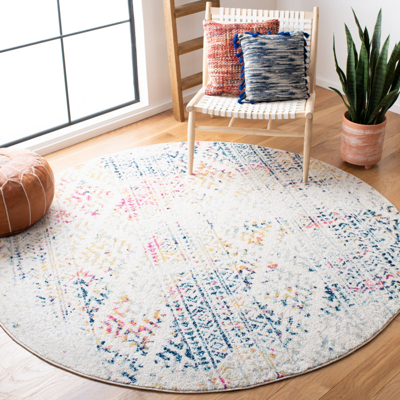 Sachiko Performance Geometric Rug, Round 9'