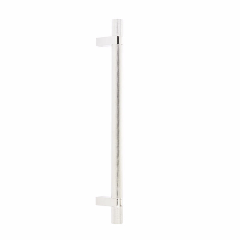 Poignée de meuble rectangulaire / émaillée 18 po Emtek Select, Nickel poli, 18"