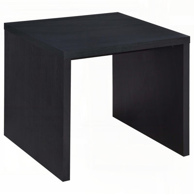 Square End Table – Black Minimalist Design