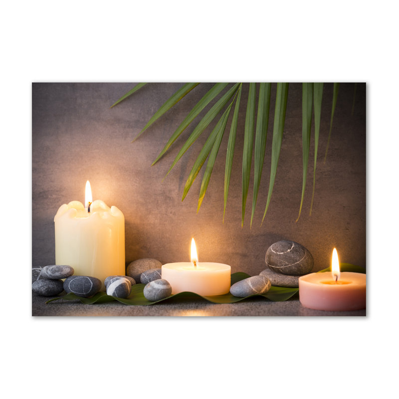 Burning Candles - Wrapped Canvas Print