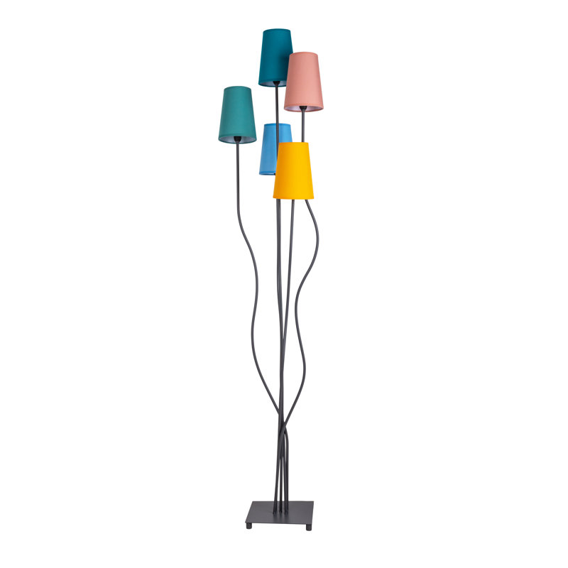 Caislynn 163cm Brushed Column Floor Lamp