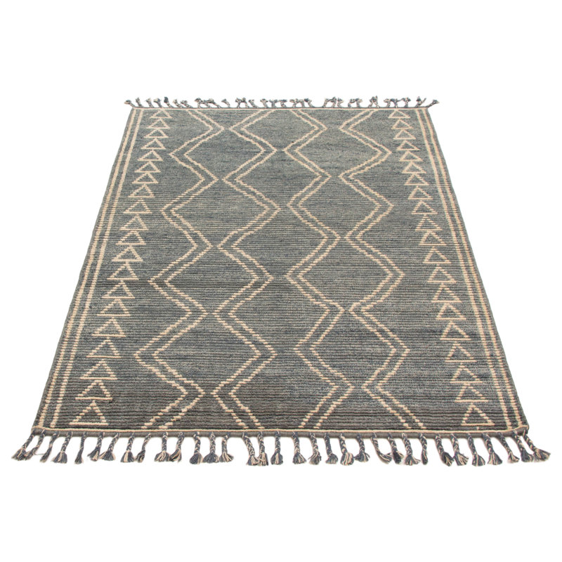 Tapis gris foncé Tangier 5 pi 3 po x 7 pi 5 po