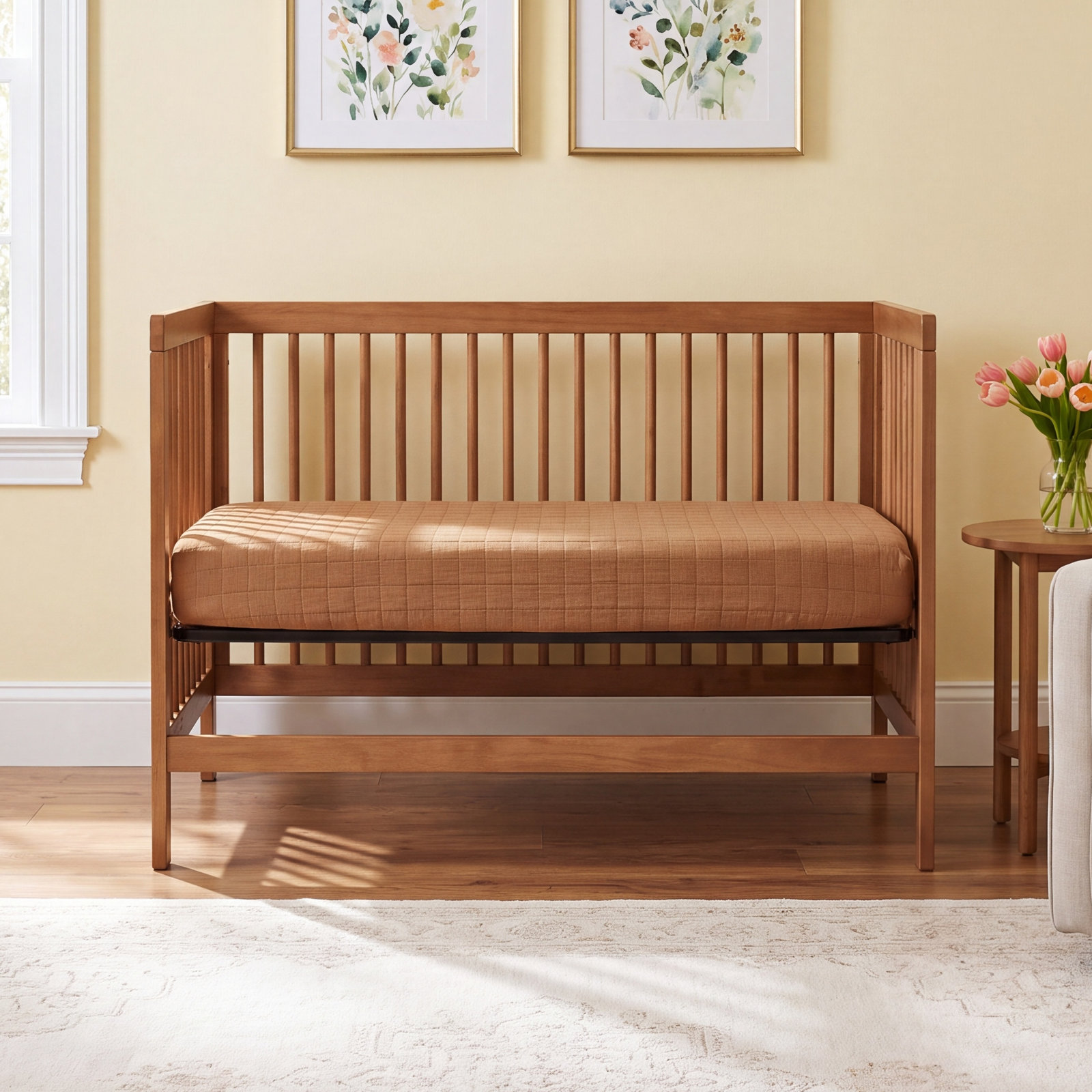 Burnt Sienna Bassinet Sheet