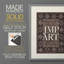 Impression abstraite vintage encadrée Lxxiv - bois massif-928638943-928638934