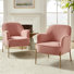 Chaise contemporaine Cleo de 26 po de largeur avec accoudoirs encastrés