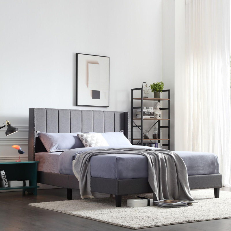 Plateforme tapissier Salva, gris