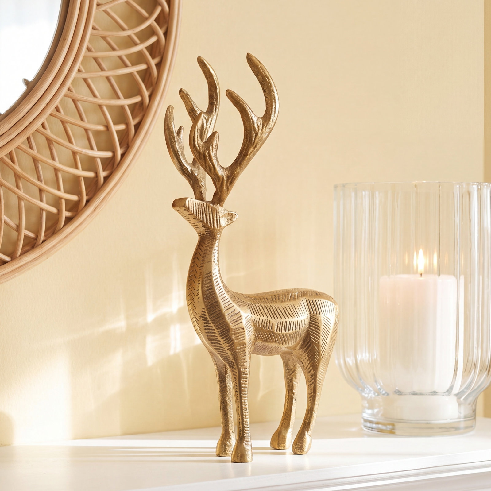 Prancer Reindeer Figurine 7.75"x 4.25"x 16"
