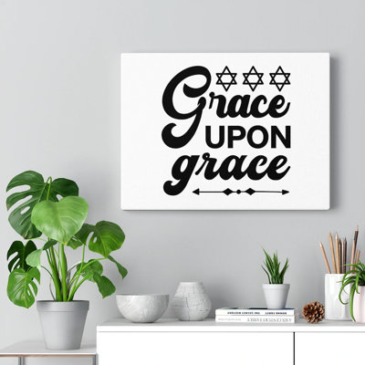 Grace Upon Grace - Wrapped Canvas Print