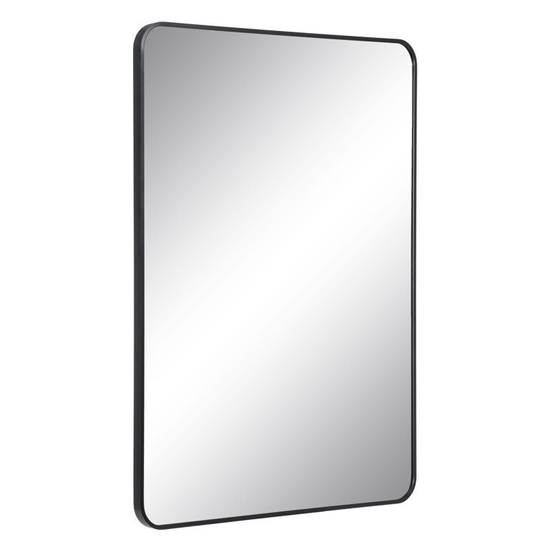 Viewcrest Metal Wall Mirror, Black
