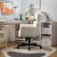 Chaise de bureau ergonomique 33,9 ", chaise de bureau moderne à hauteur ajustable