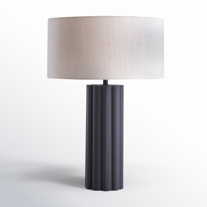 Lampe de table Catharine Latur, Gris, Blanc