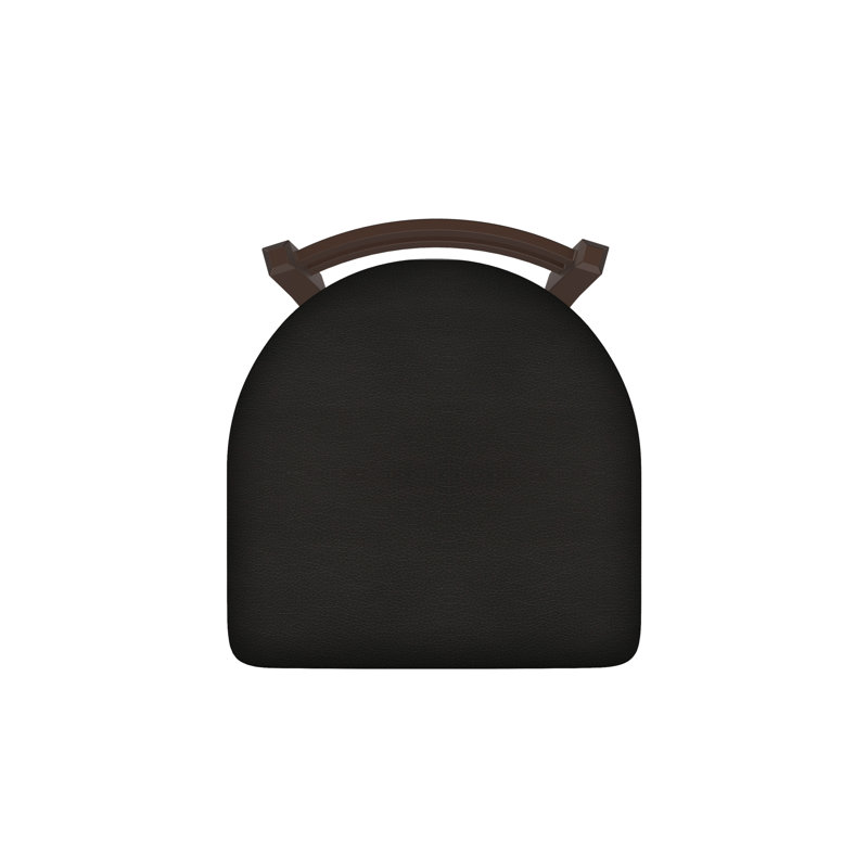 Tabouret de coiffeuse en métal Jackie, Bronze, Vinyle - Espresso Canter