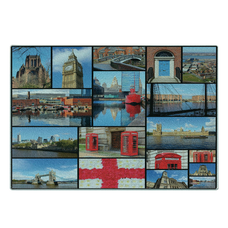 Planche à découper en verre trempé Ambesonne