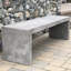 Banc de jardin en béton Lionel