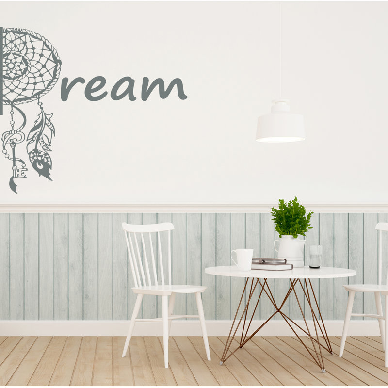 Décalcomanie murale Dreamcatcher, H 42 po x l 46 po, Argent
