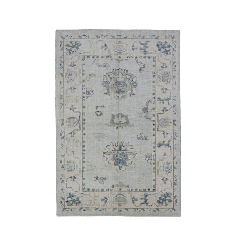 Handmade Turkish Oushak Rug 4' X 5'11"