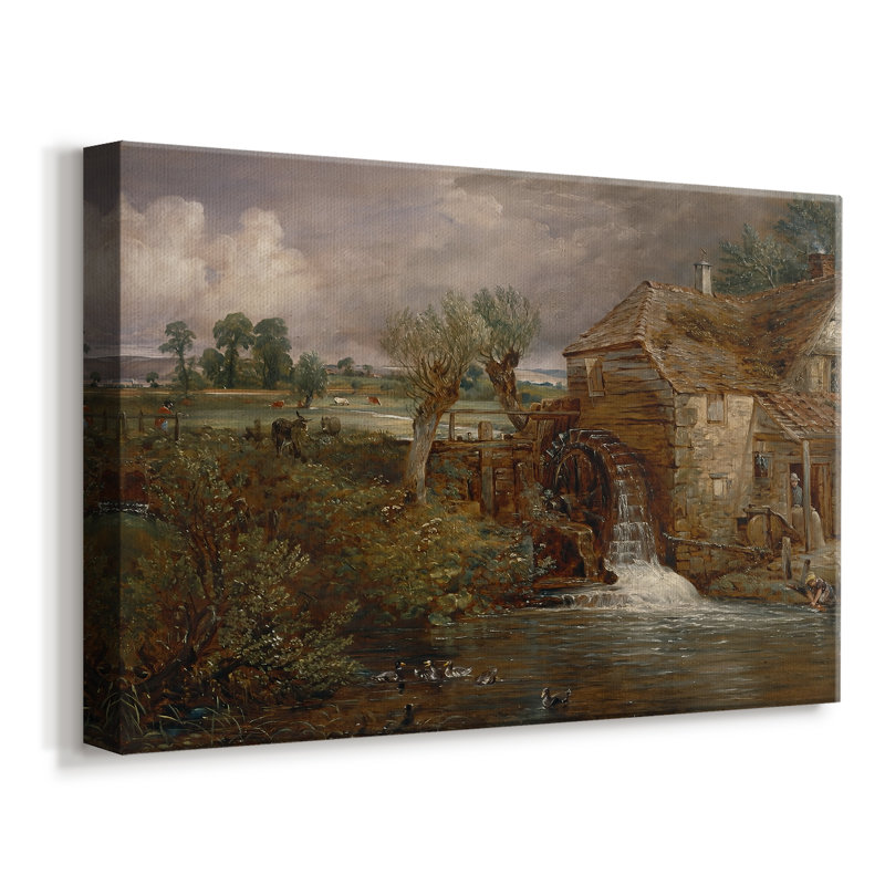 Parham Mill, Gillingham-John Constable-Gallery Wrapped Canvas-c. 1826, 8x12