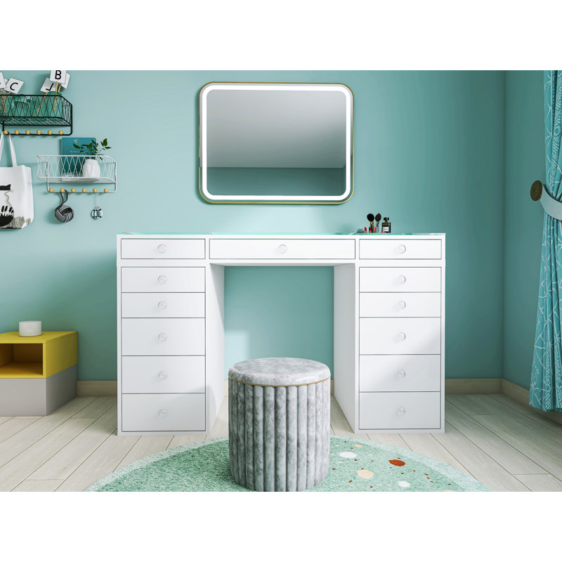 Carbury Vanity, White