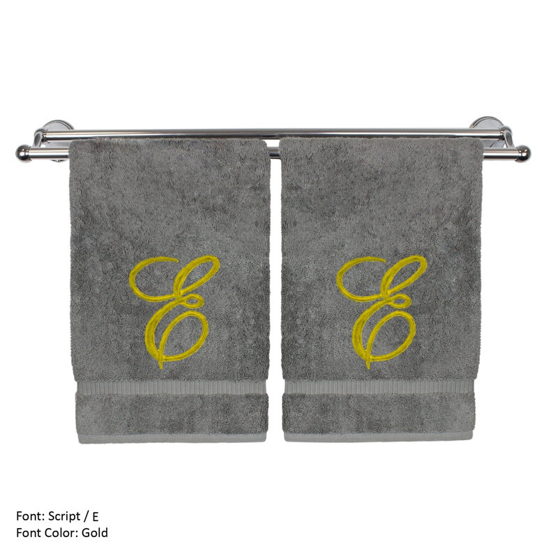Super Plush Washcloth, Gray/Gold, E