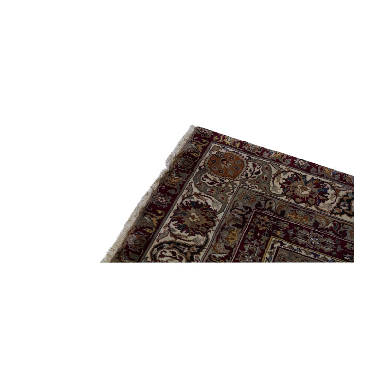 Tapis ivoire noué à la main de haute qualité