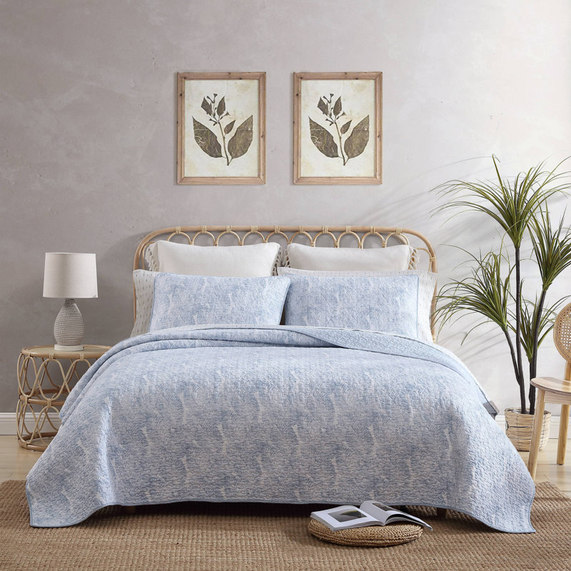 Ensemble de courtepointe réversible Tommy Bahama, Courtepointe pour lit simple + 1 taie décorative