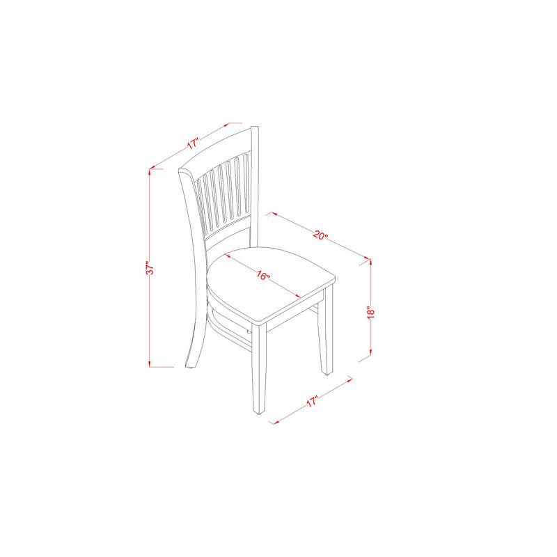 5 Piece Kitchen Table & Chairs Set Includes a Square Dining Table and 4 Dining Room Chairs, Oak, 5 Pieces: 1 Table, 4 Chairs