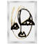Portrait abstrait noir et blanc, impression d'art minimaliste encadrée pour entrée-68786272-68786275